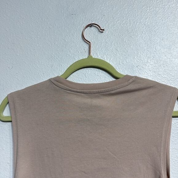 Goodie Two Sleeves Tan Wild West Muscle Tank Sz S - Picture 6 of 9